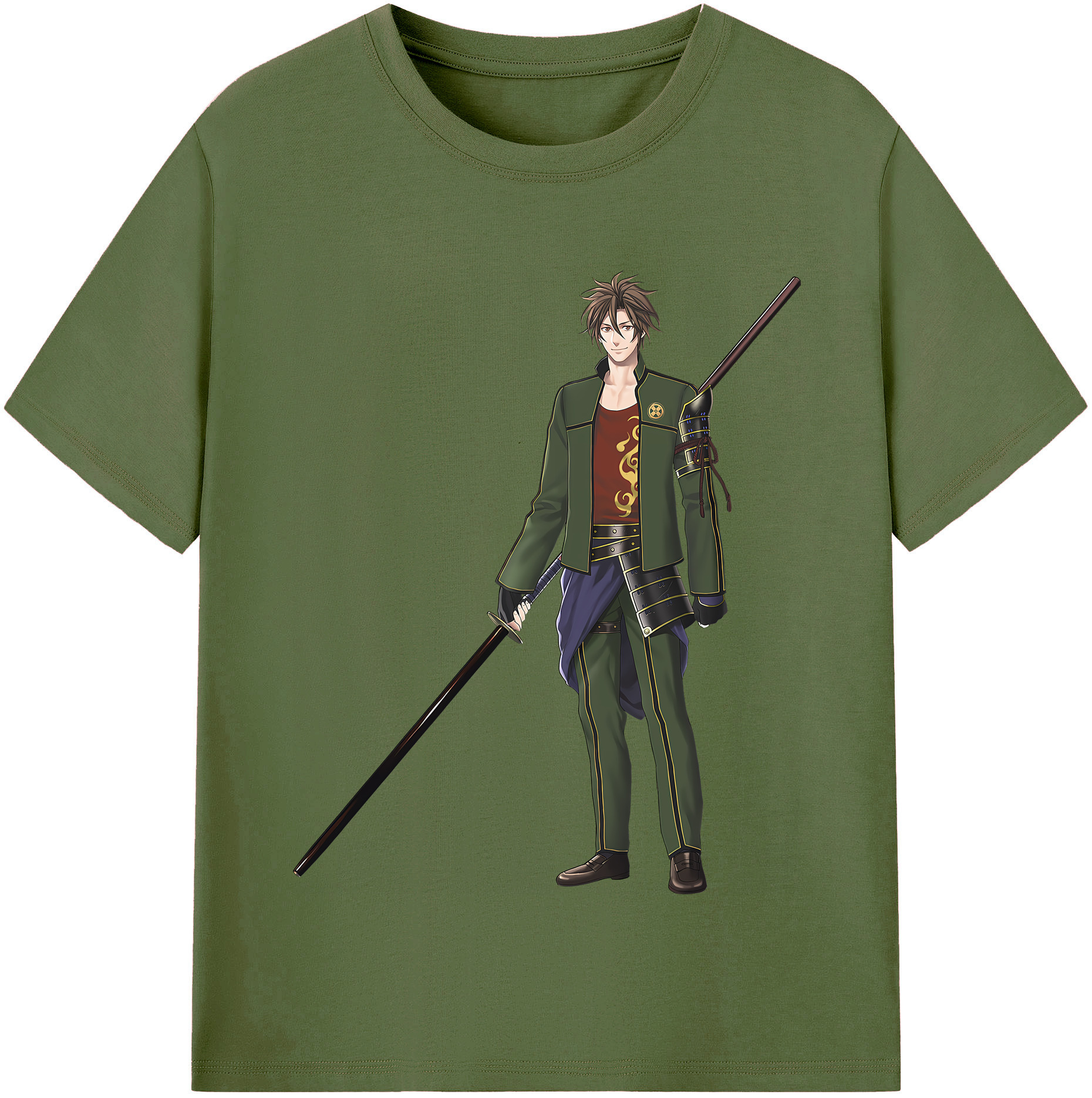 （画像用） 刀剣乱舞 Touken Ranbu 綿100％半袖Tシャツ（フロントプリント）